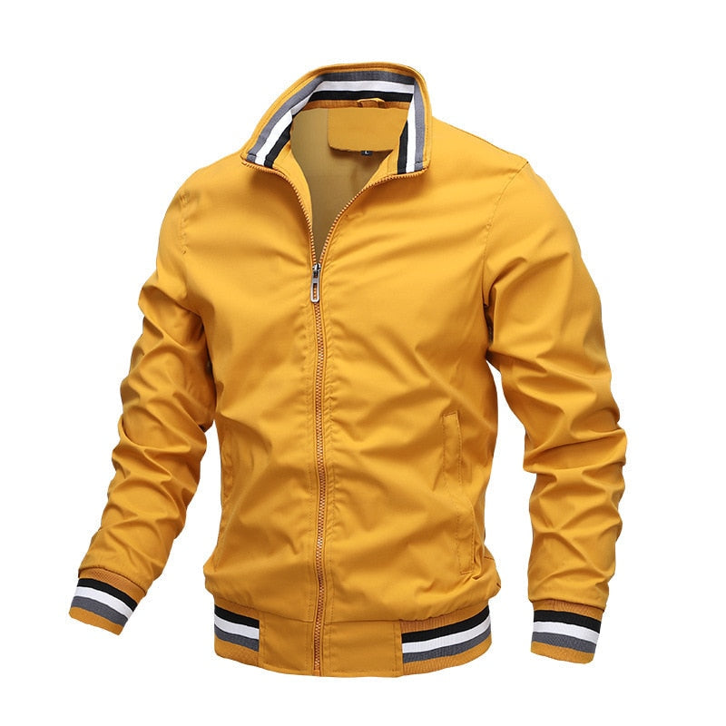 Men's Stripe Detail Zip Jacket