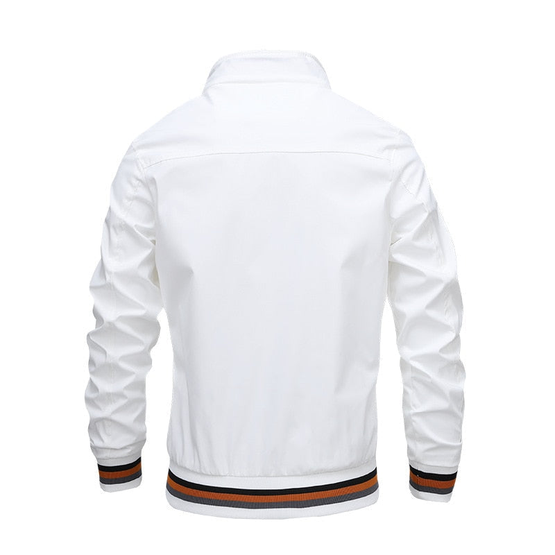 Men's Stripe Detail Zip Jacket