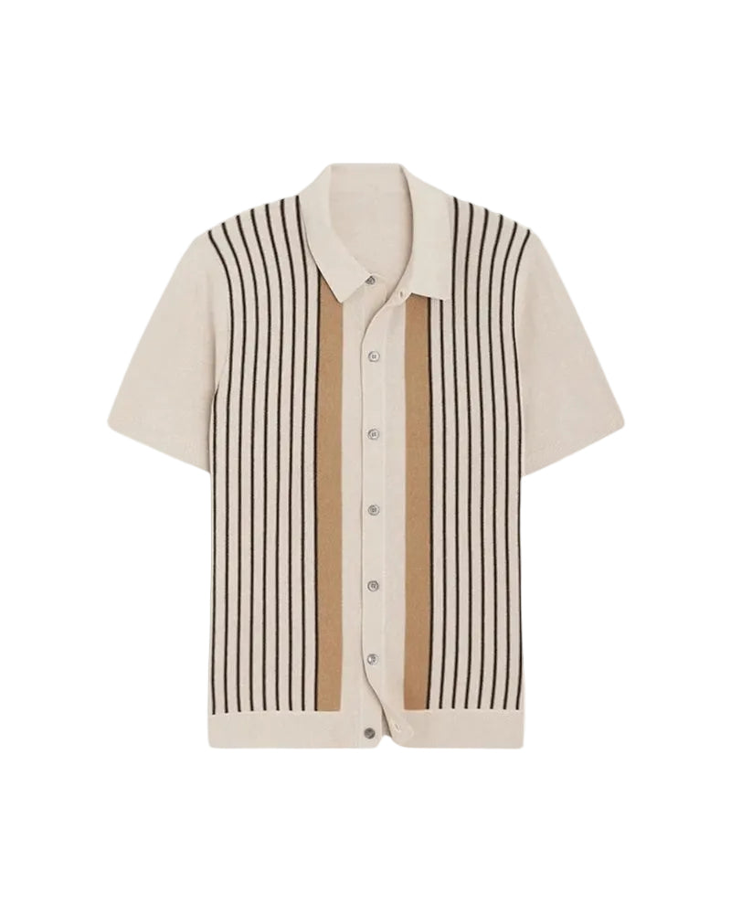 Men's Striped Button Shirt