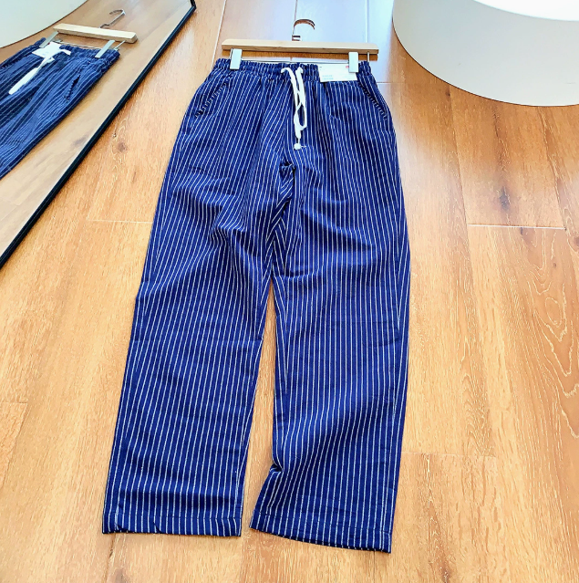 Men's Striped Drawstring Trousers