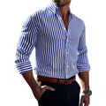 Men's Striped Long Sleeve Shirt