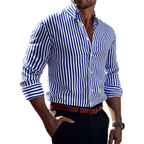 Men's Striped Long Sleeve Shirt