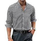 Men's Striped Long Sleeve Shirt