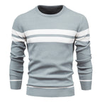 Men's Striped Round Neck Sweater