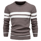 Men's Striped Round Neck Sweater