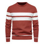 Men's Striped Round Neck Sweater