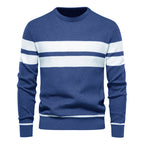 Men's Striped Round Neck Sweater
