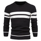Men's Striped Round Neck Sweater