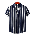 Men's Striped Short Sleeve Shirt