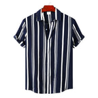 Men's Striped Short Sleeve Shirt