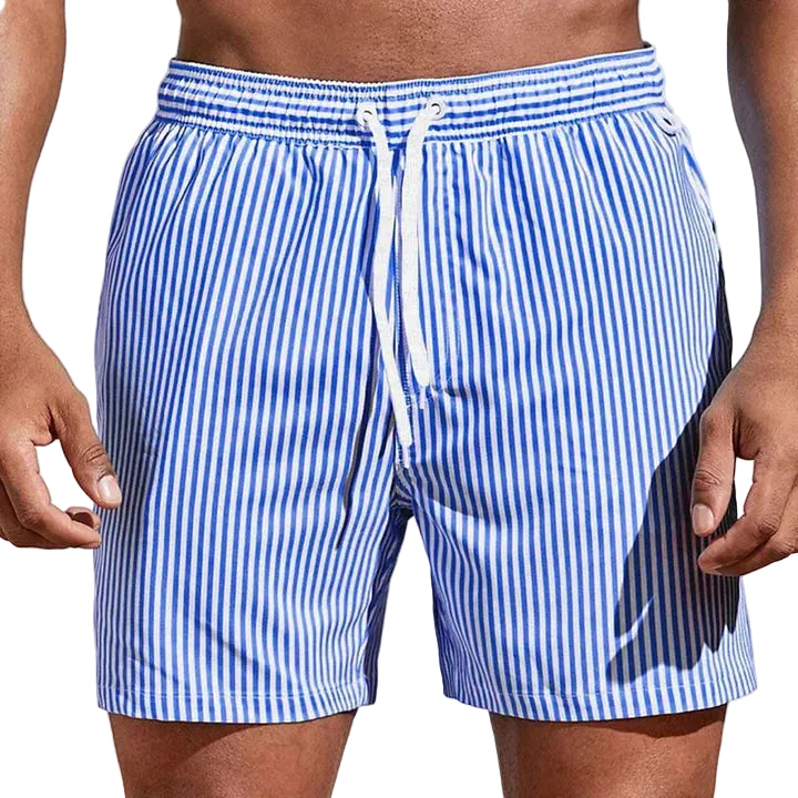Men's Striped Swim Shorts