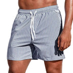 Men's Striped Swim Shorts