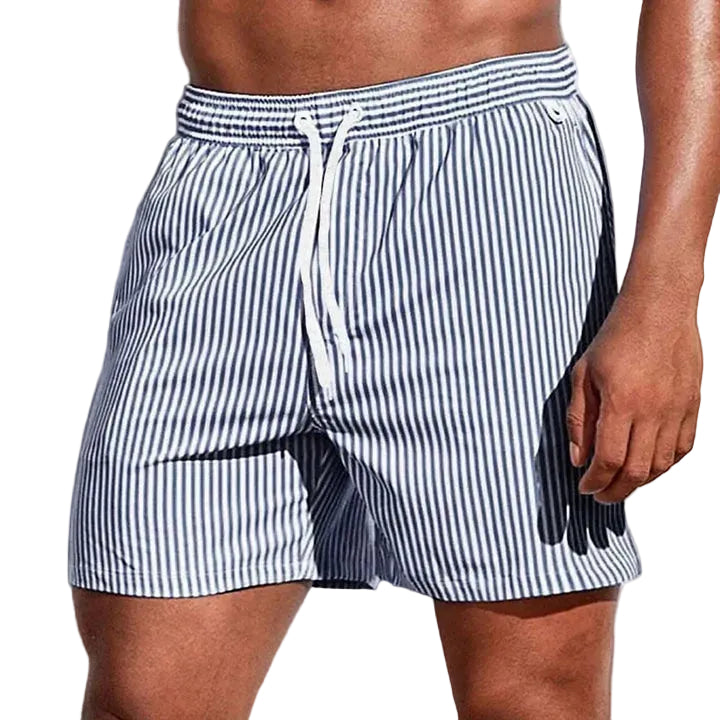 Men's Striped Swim Shorts