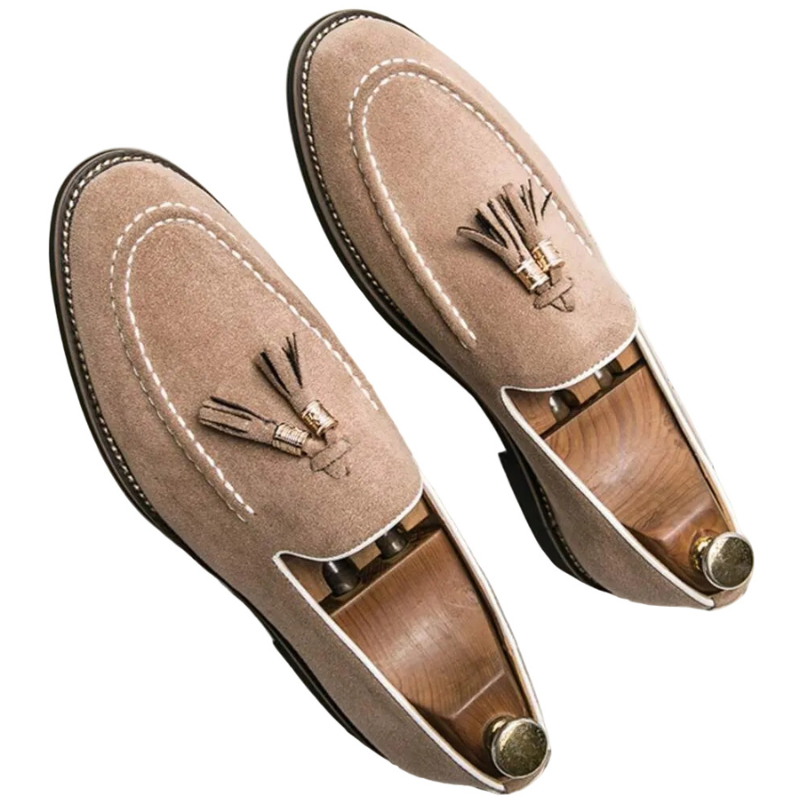 Men's Tassel Detail Slip-On Loafers