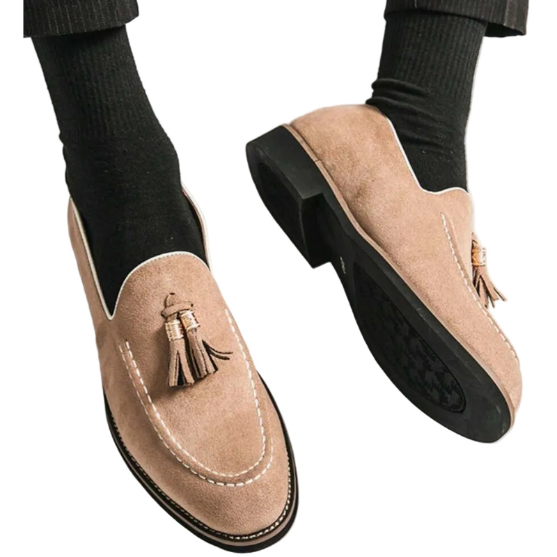 Men's Tassel Detail Slip-On Loafers
