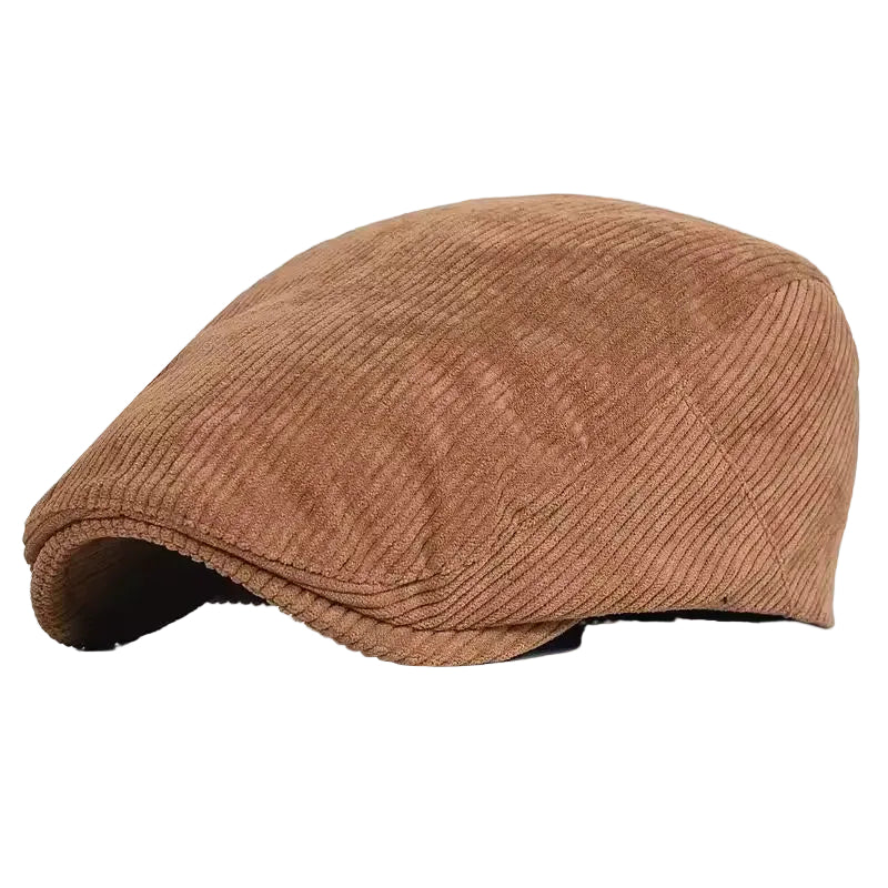 Men's Textured Flat Cap