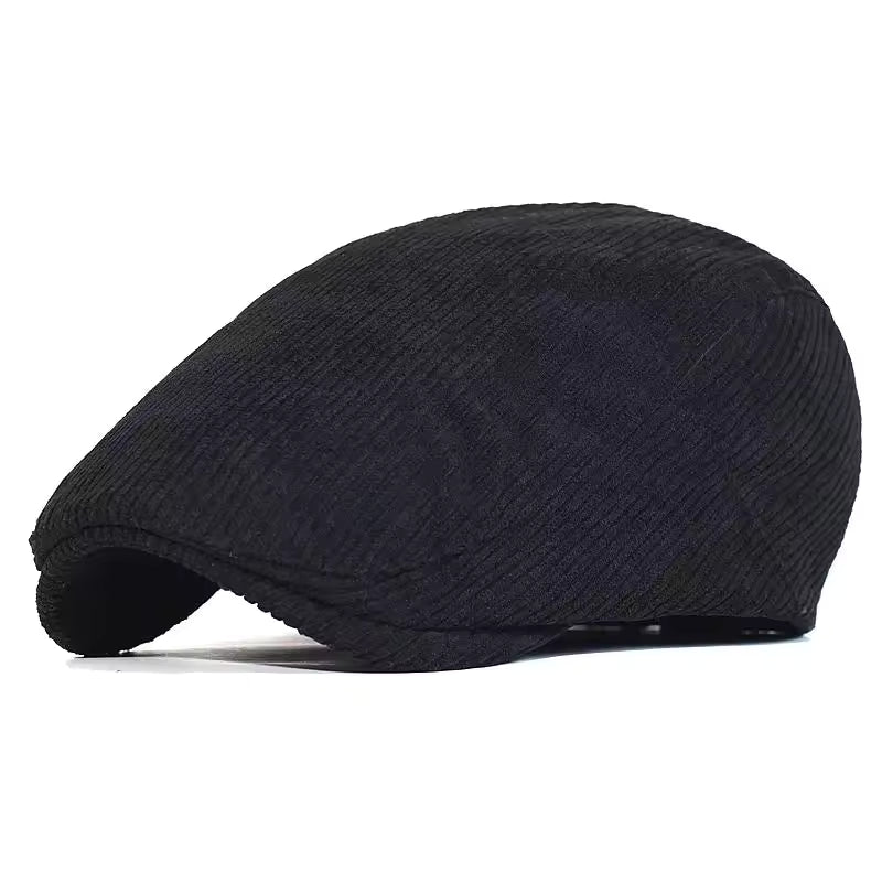 Men's Textured Flat Cap
