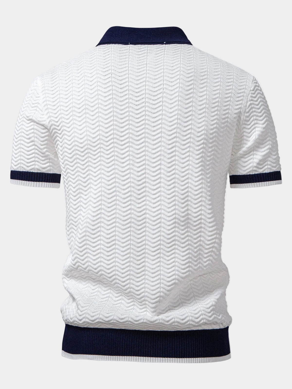 Men's Textured Polo Shirt