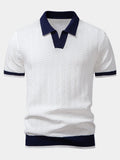 Men's Textured Polo Shirt