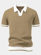 Men's Textured Polo Shirt