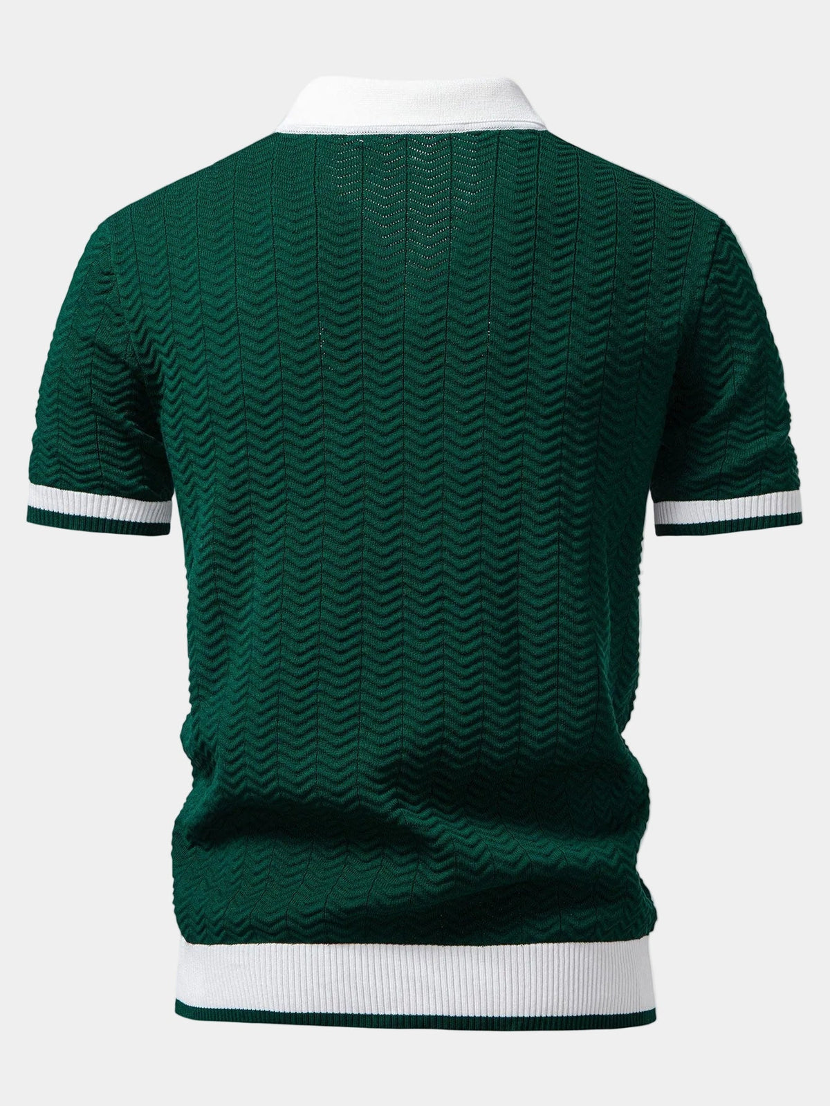 Men's Textured Polo Shirt