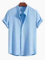 Men's Textured Shirt and Trousers Set