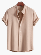 Men's Textured Shirt and Trousers Set