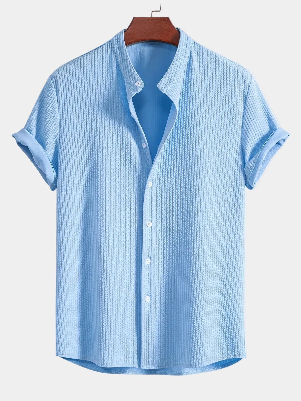Men's Textured Short Sleeve Shirt