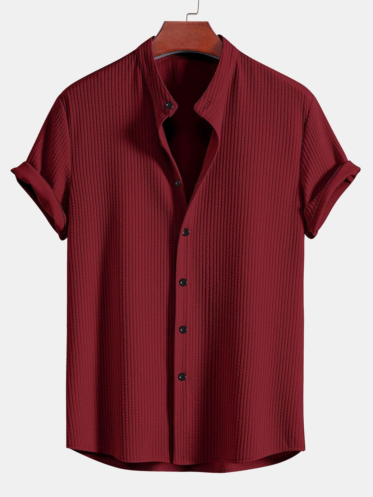 Men's Textured Short Sleeve Shirt