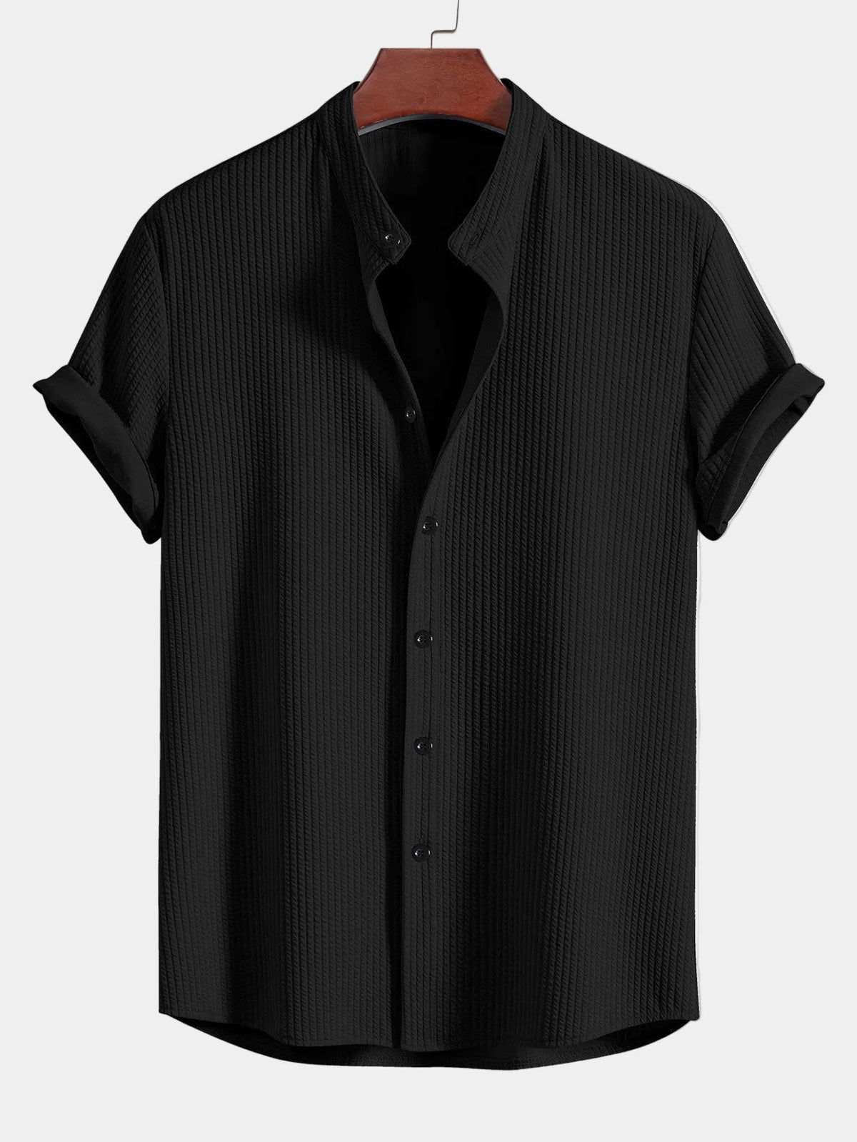 Men's Textured Short Sleeve Shirt