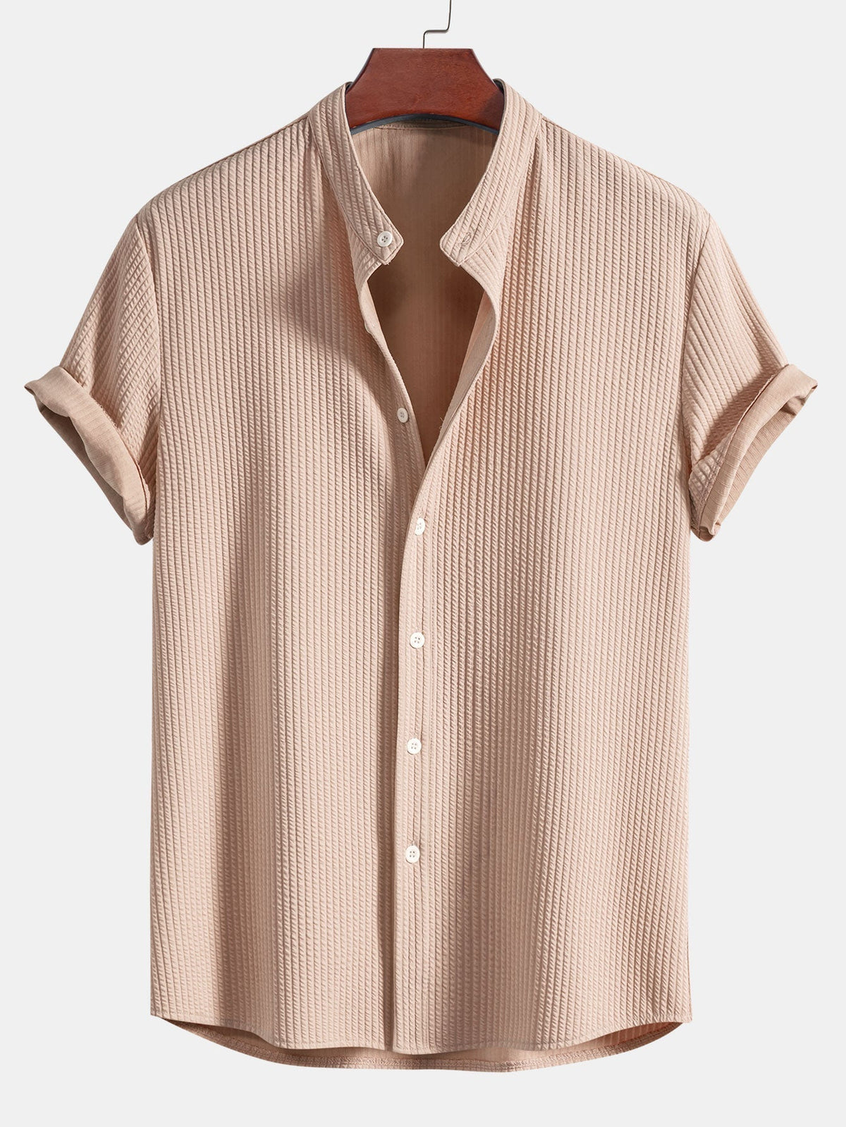 Men's Textured Short Sleeve Shirt