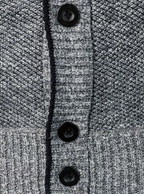 Men's Textured V-Neck Cardigan