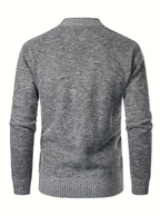 Men's Textured V-Neck Cardigan
