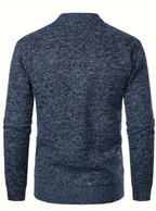 Men's Textured V-Neck Cardigan