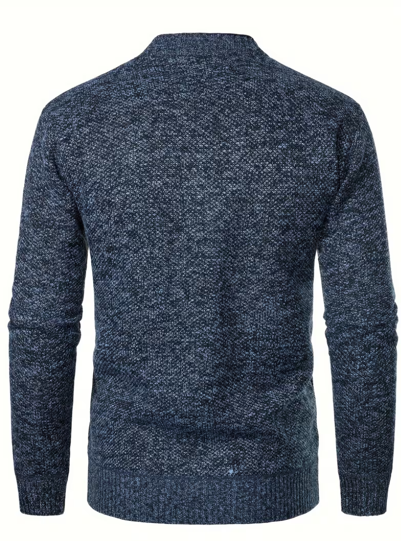 Men's Textured V-Neck Cardigan