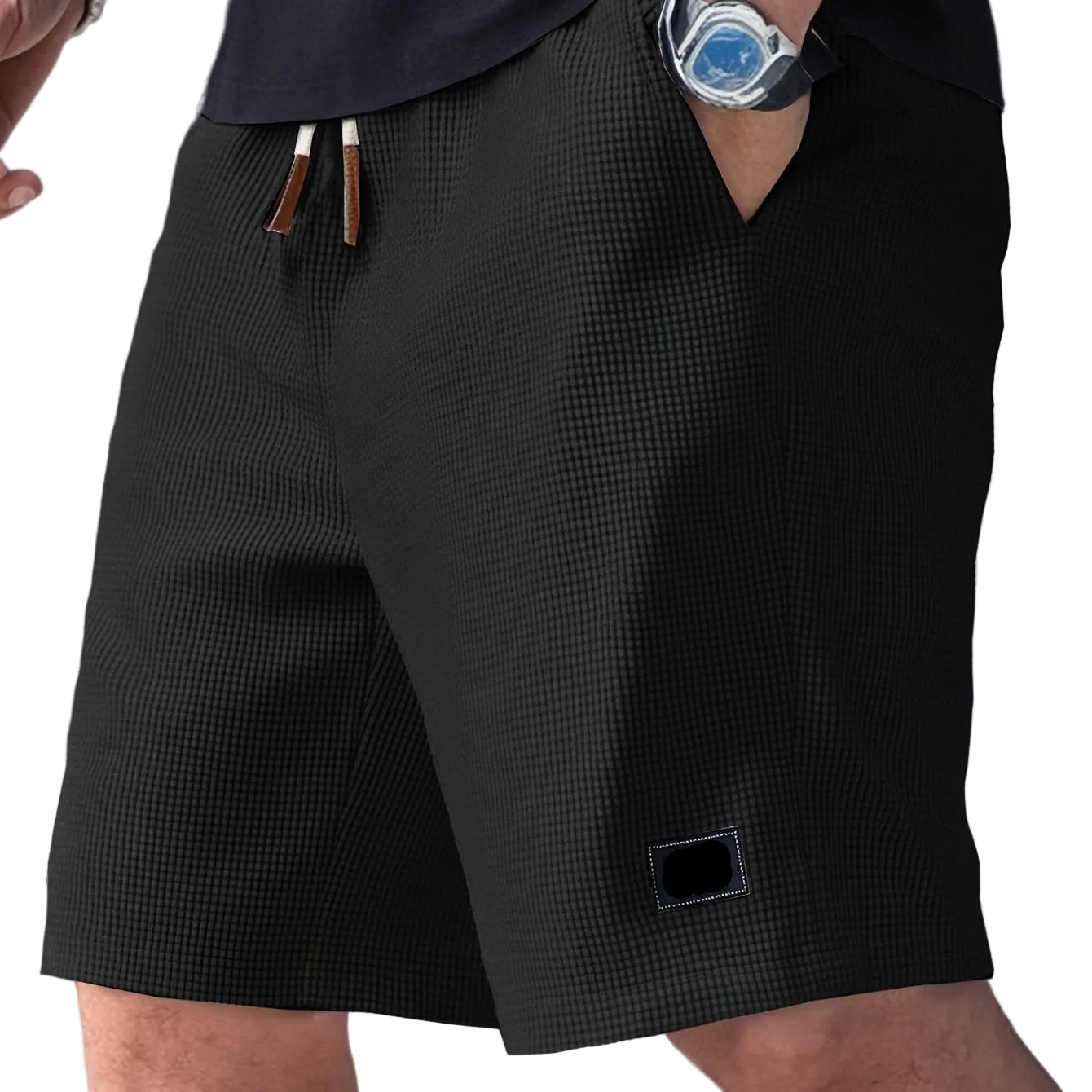Men's Tie Detail Shorts