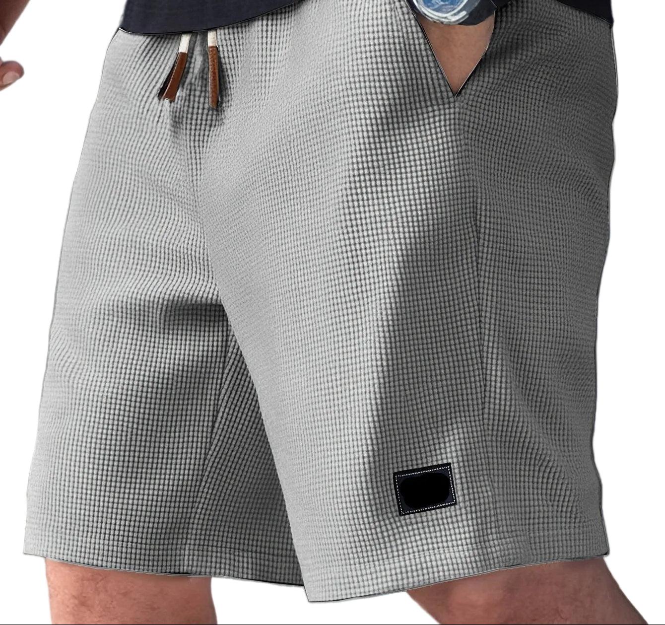 Men's Tie Detail Shorts