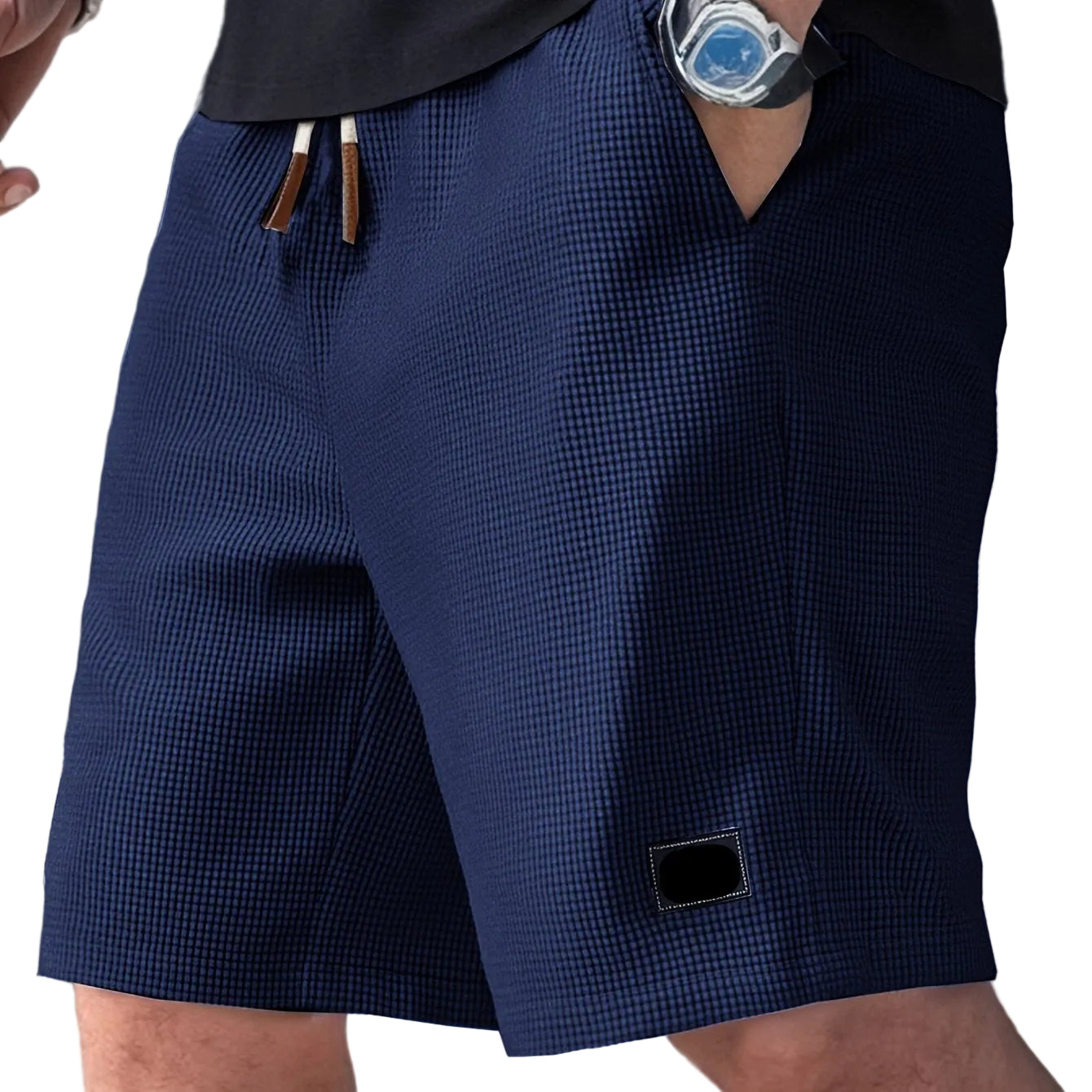 Men's Tie Detail Shorts
