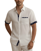 Men's Trim Detail Button Shirt