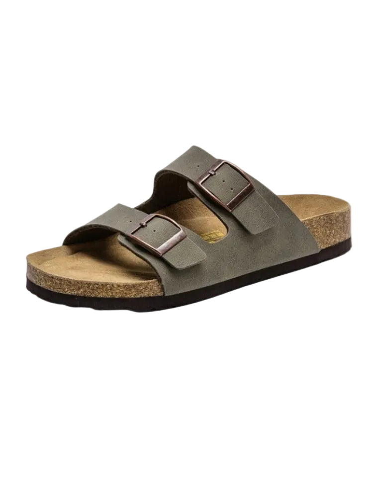 Men's Two-Strap Buckle Sandals