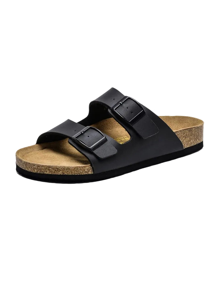 Men's Two-Strap Buckle Sandals
