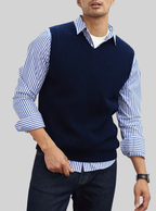 Men's V-Neck Knitted Vest