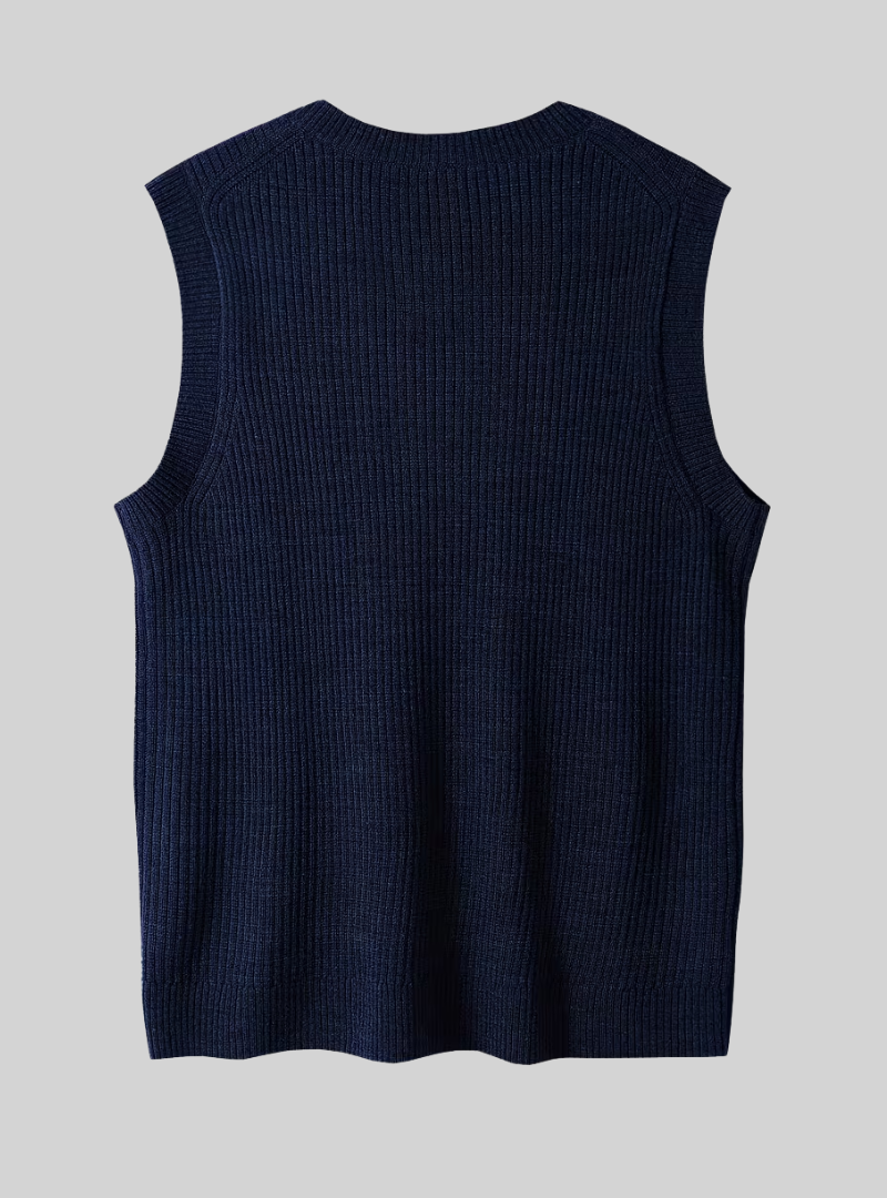 Men's V-Neck Knitted Vest