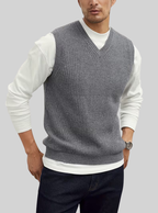 Men's V-Neck Knitted Vest