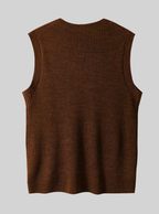 Men's V-Neck Knitted Vest