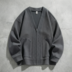 Men's V-Neck Zip-Up Jacket