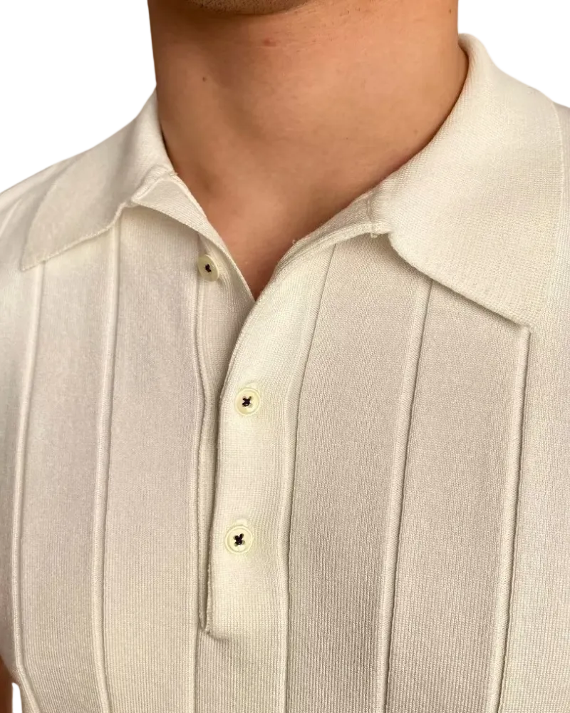 Men's Vertical Detail Polo Shirt