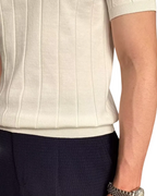 Men's Vertical Detail Polo Shirt