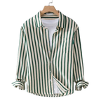 Men's Vertical Stripe Button Shirt