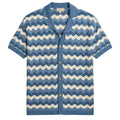 Men's Wavy Stripe Button Shirt